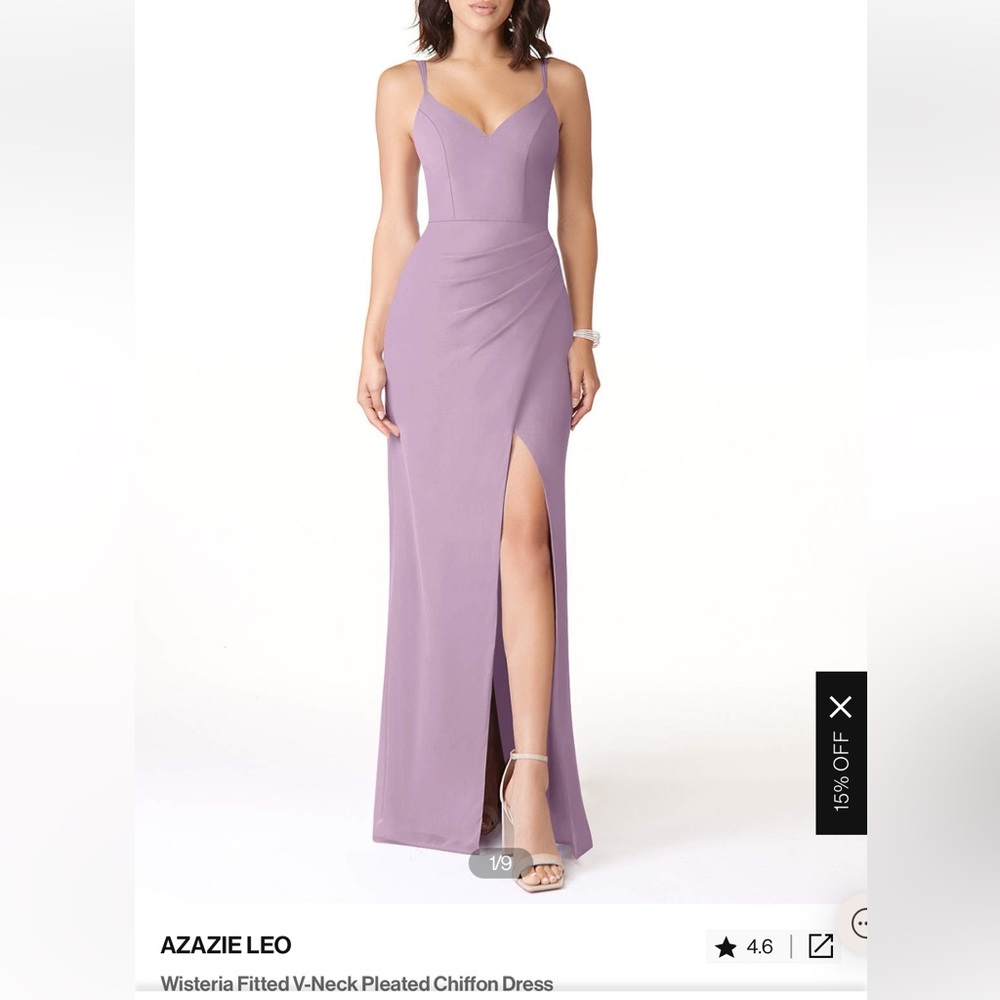 Azazie Leo Dress - Wisteria